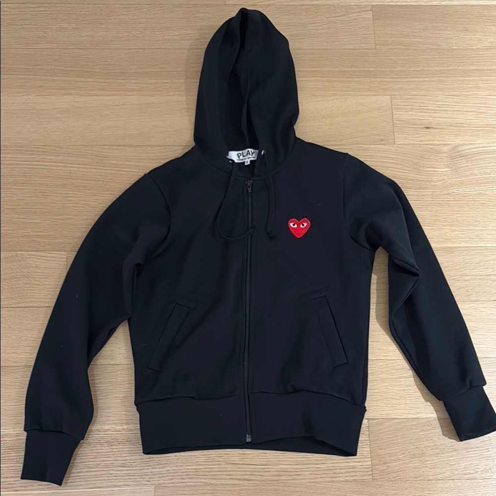 Comme des Garcons Black Zip-Up Hoodie